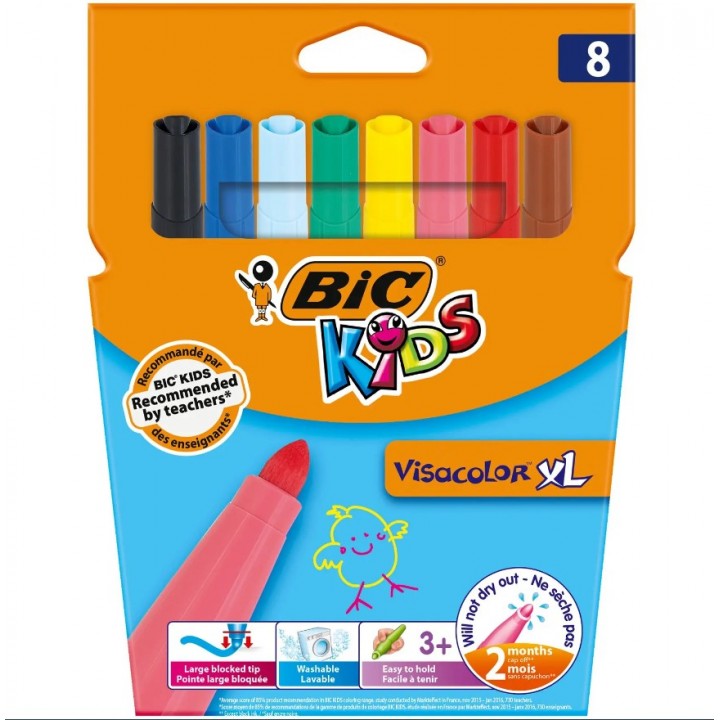 Фломастери BIC Visacolor XL 8 шт. (3270220010739)