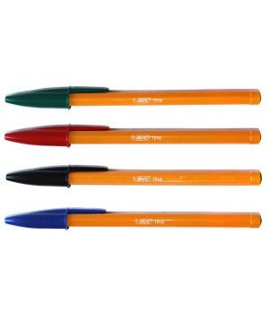 Ручки кулькові BIC Orange різнокольорові 4 шт. (3086121601231)
