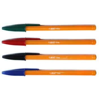 Ручки шариковые BIC Orange разноцветные 4 шт. (3086121601231)
