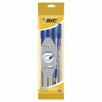 Ручки кулькові BIC Round Stic Exact сині 4 шт. (3086123408067)