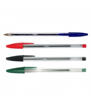 Ручки кулькові BIC Cristal різнокольорові 4 шт. (3086121601033)