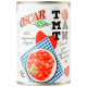 Томати Oscar foods очищені різані кубиками у власному соку, 400 г ж/б ключ