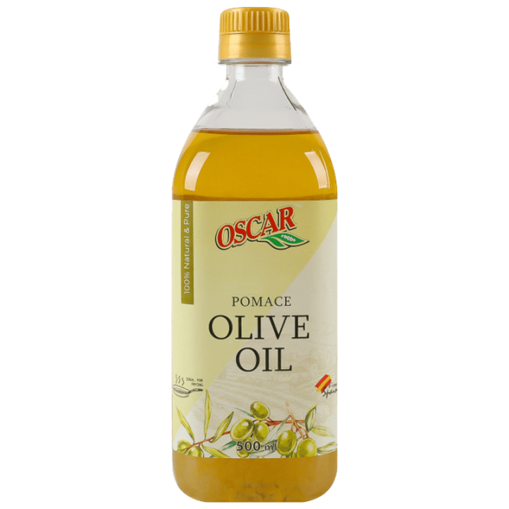 Олія Oscar foods з оливкових вижимок рафінована з додаванням оливкової олії нерафінованої Pomace, 500 мл PET