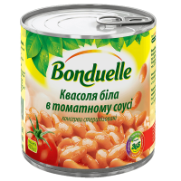Квасоля Bonduelle бiла в томатному соусі, 400 г