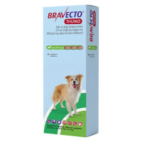 Bravecto TriUNO - жувальні таблетки Бравекто ТриУНО від бліх, кліщів та глистів для собак 10-20 кг, 1 таб