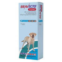 Bravecto TriUNO — жевательные таблетки Бравекто ТриУНО от блох, клещей и глистов для собак 20-40 кг, 1 таб