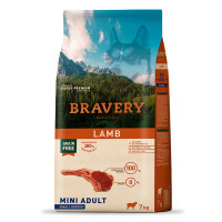 BRAVERY Lamb Mini Adult - сухой корм для взрослых собак мелких пород, с ягненком, 7 кг