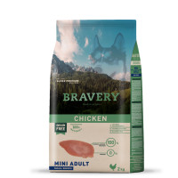 BRAVERY Chicken Mini Adult - сухой корм для взрослых собак мелких пород, с курицей, 2 кг