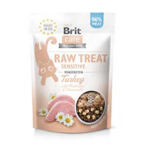 Лакомства для кошек Brit Raw Treat Sensitive Freeze-dried с индейкой, 40 г