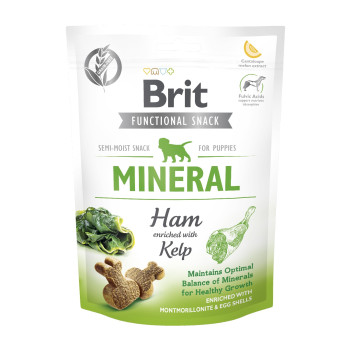 Функциональные лакомства для щенков Brit Care Functional Snack Mineral Ham с ветчиной, 150 г Функциональные лакомства для щенков Brit Care Functional Snack Mineral Ham с ветчиной, 150 г