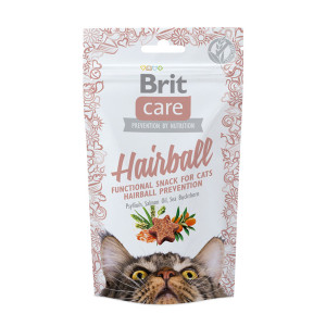 Brit Care Hairball - функциональное лакомство Брит Хеирболл с уткой для котов 50 г (111265/1395)