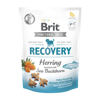 Функциональные лакомства для собак Brit Care Functional Snack Recovery Herring с сельдью, 150 г Функциональные лакомства для собак Brit Care Functional Snack Recovery Herring с сельдью, 150 г