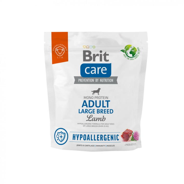 Brit Care Hypoallergenic Adult Large Breed - корм Бріт гіпоалергенний для собак великих порід з ягням 1 кг