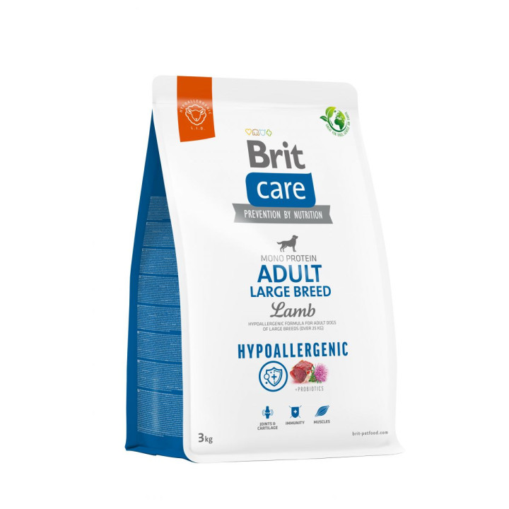 Brit Care Hypoallergenic Adult Large Breed - корм Бріт гіпоалергенний для собак великих порід з ягням 3 кг