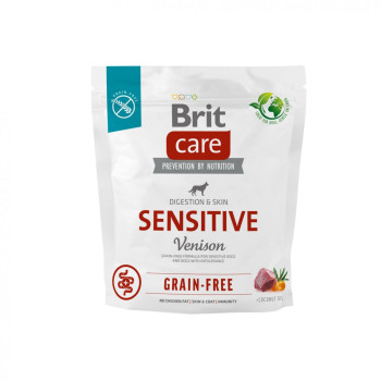Brit Care Graine Free Sensetive - корм Бріт беззерновий для собак з чутливим травленням з олениною 1 кг