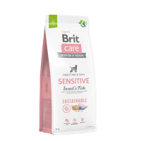 Brit Care Dog Sustainable Sensitive - корм Брит для собак с чувствительным пищеварением с рыбой и насекомыми 12 кг (172189)