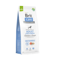 Brit Care Dog Sustainable Large Breed - корм Брит для собак крупных пород с курицей и насекомыми 12 кг (172183)