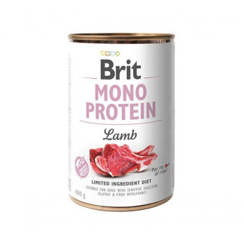 Brit Mono Protein Dog – консерви Бріт Моно Протеїн з ягням для собак 400 г (100834/100058/9773)