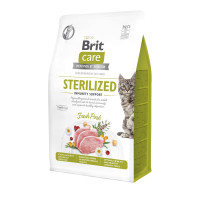 Brit Care Cat GF Sterilized Immunity - корм Брит беззерновий для стерилізованних котів зі свининою 400 г (172544)