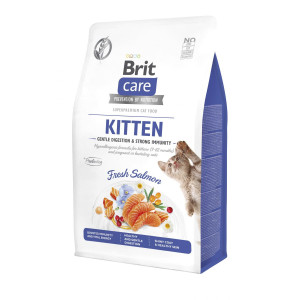 Brit Care Cat GF Kitten Digestion Immunity - корм Брит беззерновий для кошенят з лососем 2 кг (172542)