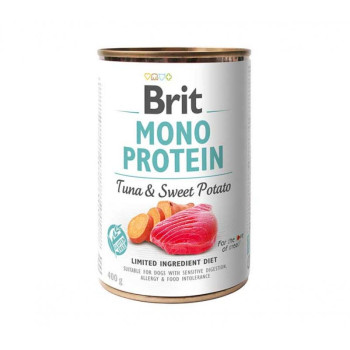 Brit Mono Protein Dog - консерви Бріт Моно Протеїн з тунцем і бататом для собак 400 г (100836/100055/9742)