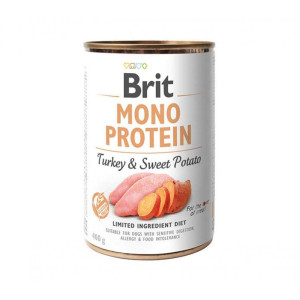 Brit Mono Protein Dog - консерви Бріт Моно Протеїн з індичкою й бататом для собак 400 г (100837/100056/9759)