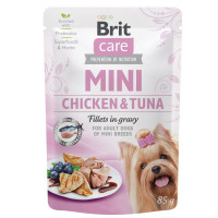 Brit Care Mini Pouch - консервы Брит из филе курицы и тунца в соусе для собак мелких пород 85 г (100912/100217/4425)