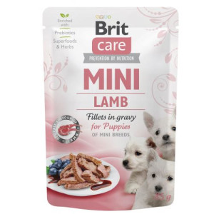 Brit Care Mini Pouch - консервы Брит из филе ягненка в соусе для щенков мелких пород 85 г (100911/100216/4418)