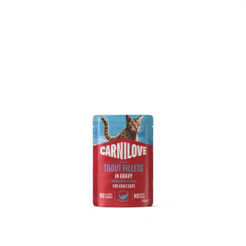 Корм вологий Carnilove Gravy Trout with Echinacea для котів форель та ехінацея в соусі 85 г Корм вологий Carnilove Gravy Trout with Echinacea для котів форель та ехінацея в соусі 85 г