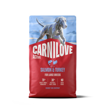 Корм сухий Carnilove Active Salmon & Turkey Large Breed для cобак великих порід лосось та індичка 4 кг