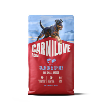 Корм сухий Carnilove Active Salmon & Turkey Small Breed для cобак малих порід лосось та індичка 4 кг