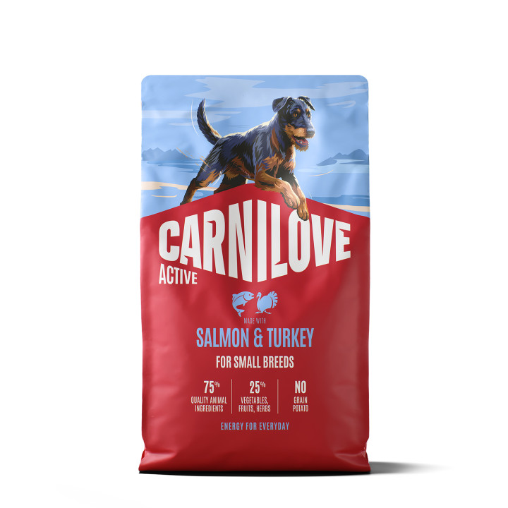 Корм сухий Carnilove Active Salmon & Turkey Small Breed для cобак малих порід лосось та індичка 4 кг