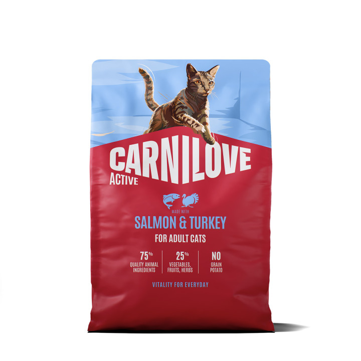 Корм сухий Carnilove Active Salmon & Turkey для котів лосось та індичка 2 кг