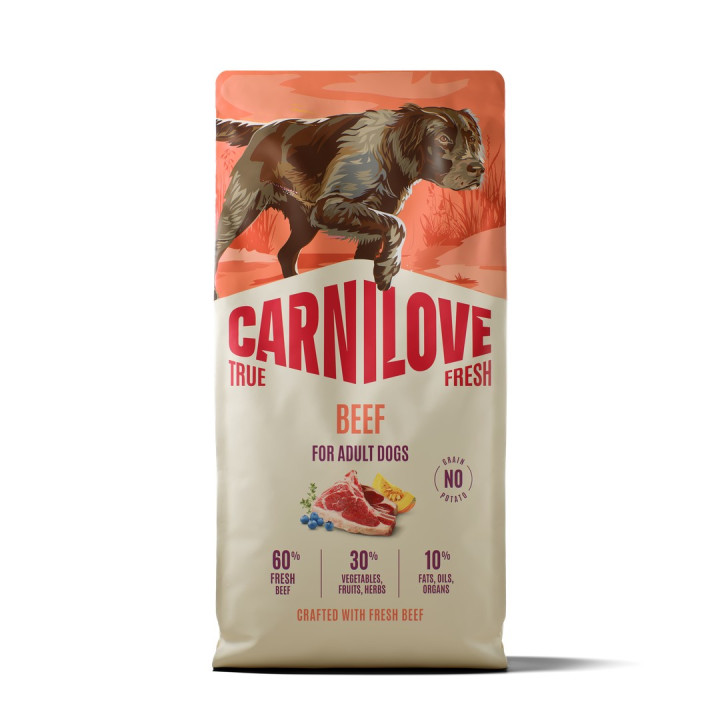 Сухой корм Carnilove True Fresh Beef для собак говядина 12 кг