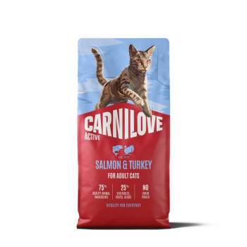 Корм сухий Carnilove Active Salmon & Turkey для котів лосось та індичка 6 кг