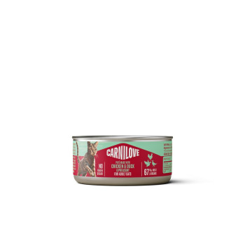 Корм вологий Carnilove Chicken, Duck & Pheasant для котів паштет курка, качка і фазан 100 г