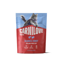 Корм сухий Carnilove Active Salmon & Turkey Large Breed для котів великих порід лосось та індичка 400 г