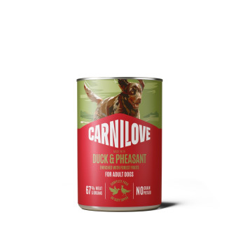 Корм вологий Carnilove Duck & Pheasant для собак паштет качка і фазан 400 г