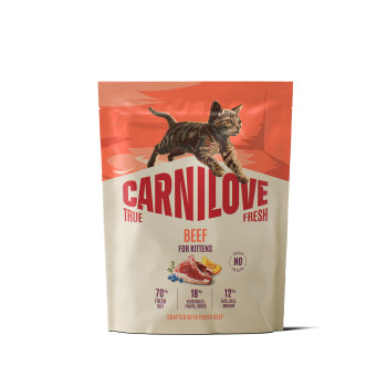 Корм сухий Carnilove True Fresh Beef Kitten для кошенят яловичина 400 г