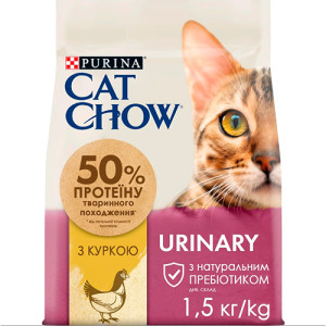 Cat Chow Urinary - корм Кэт Чау корм для профилактики заболеваний мочевыводящих путей 1,5 кг 5997204514387