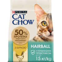 Cat Chow Hairball Controll - корм Кет Чау корм для запобігання утворення волосяних кульок у шлунку 15 кг 5997204514523