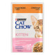 Cat Chow Kitten - консервы Кэт Чау с индейкой и цуккини в желе для котят 85 г 7613036595001
