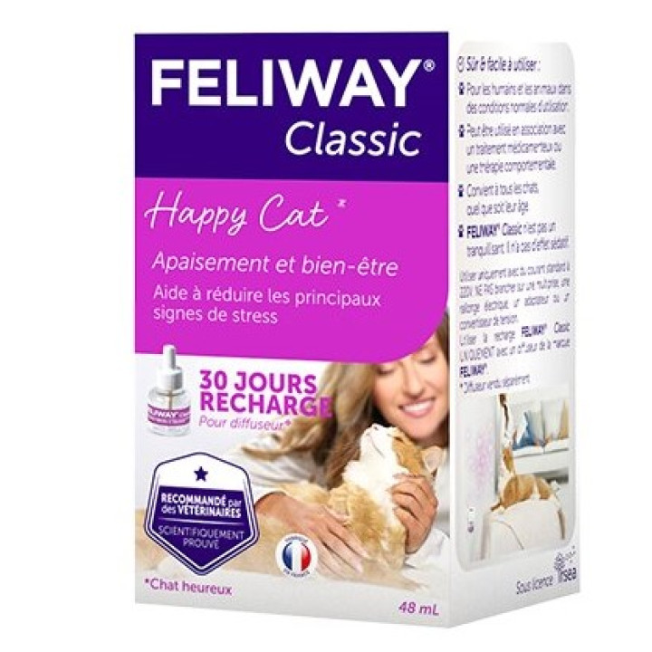 Сменный блок CEVA Feliway Classic успокаивающее средство для кошек, 48 мл