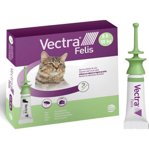 Краплі Ceva Vectra Felis від бліх для котів, (3 х 0.9 мл), 1 піпетка
