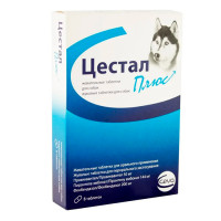 Таблетки Ceva Cestal Plus від глистів для собак, 8 таб