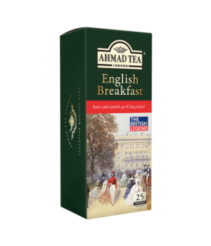 Чай чорний"Ахмад" English Breakfast 25х2 г