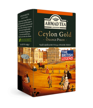 Чай чорний "Ахмад" Ceylon Orange Pekoe Gold 100 г