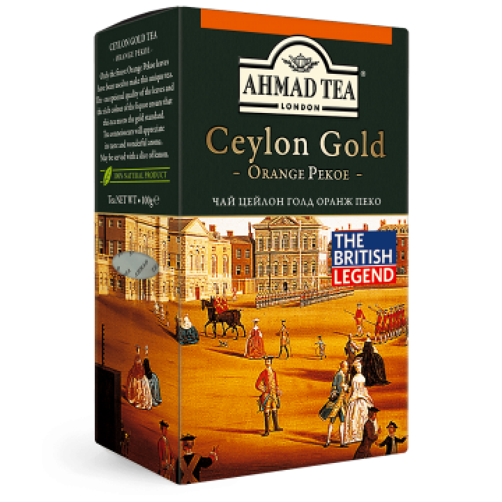 Чай черный "Ахмад" Ceylon Orange Pekoe Gold 100 г