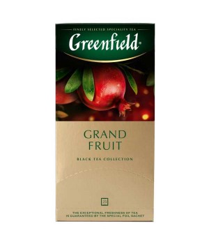 Чай чорний Greenfield Grand Fruit зі смаком і ароматом граната 25х1,5 г