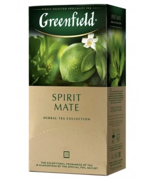 Чай трав'яний Greenfield Spirit Mate на основі мате з ароматом лайма 25х1,8 г